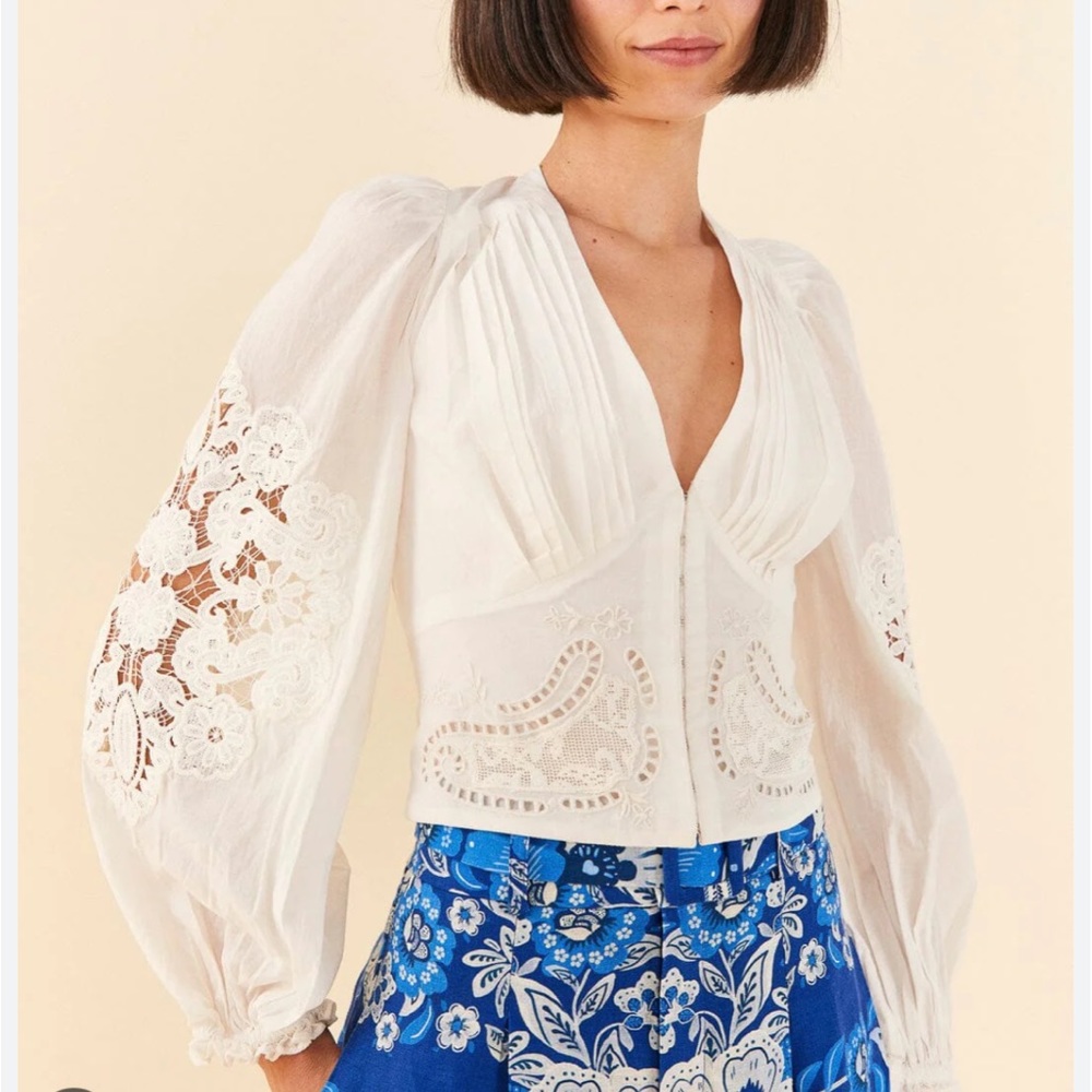 Farm Rio Lace Blouse